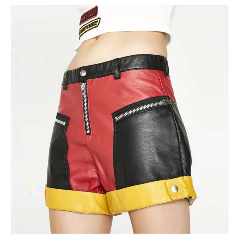 Women Biker Tailgate Moto Short Women Gothic Skirt Current Mood EMO Short